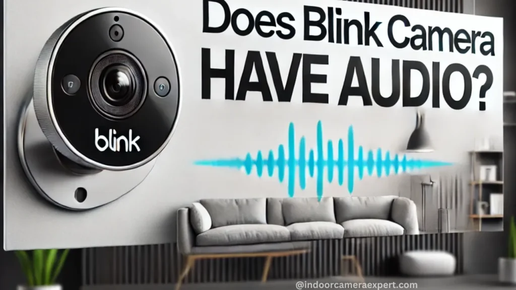 Does Blink Camera Have Audio?